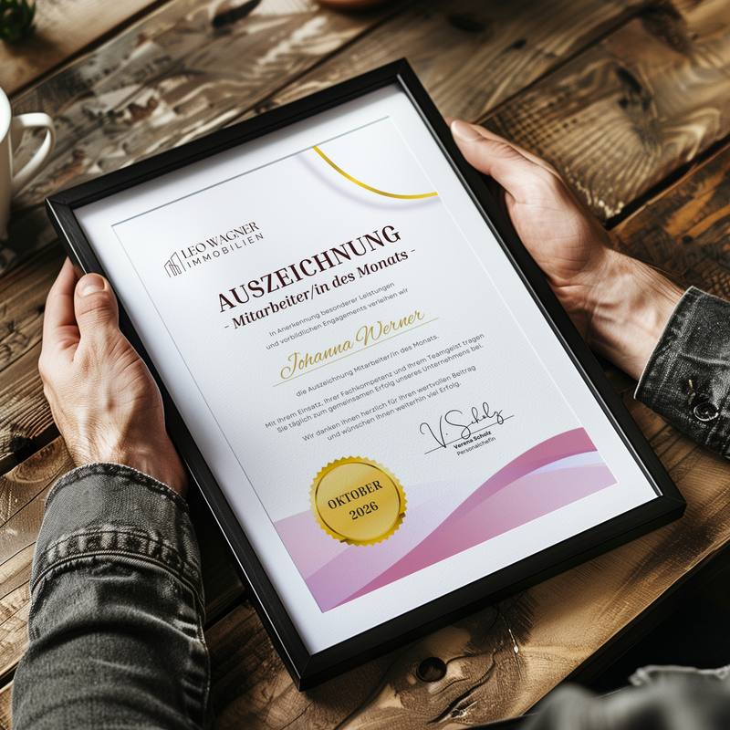 Mitarbeiteranerkennung – Urkunden & Auszeichnungen für Unternehmen