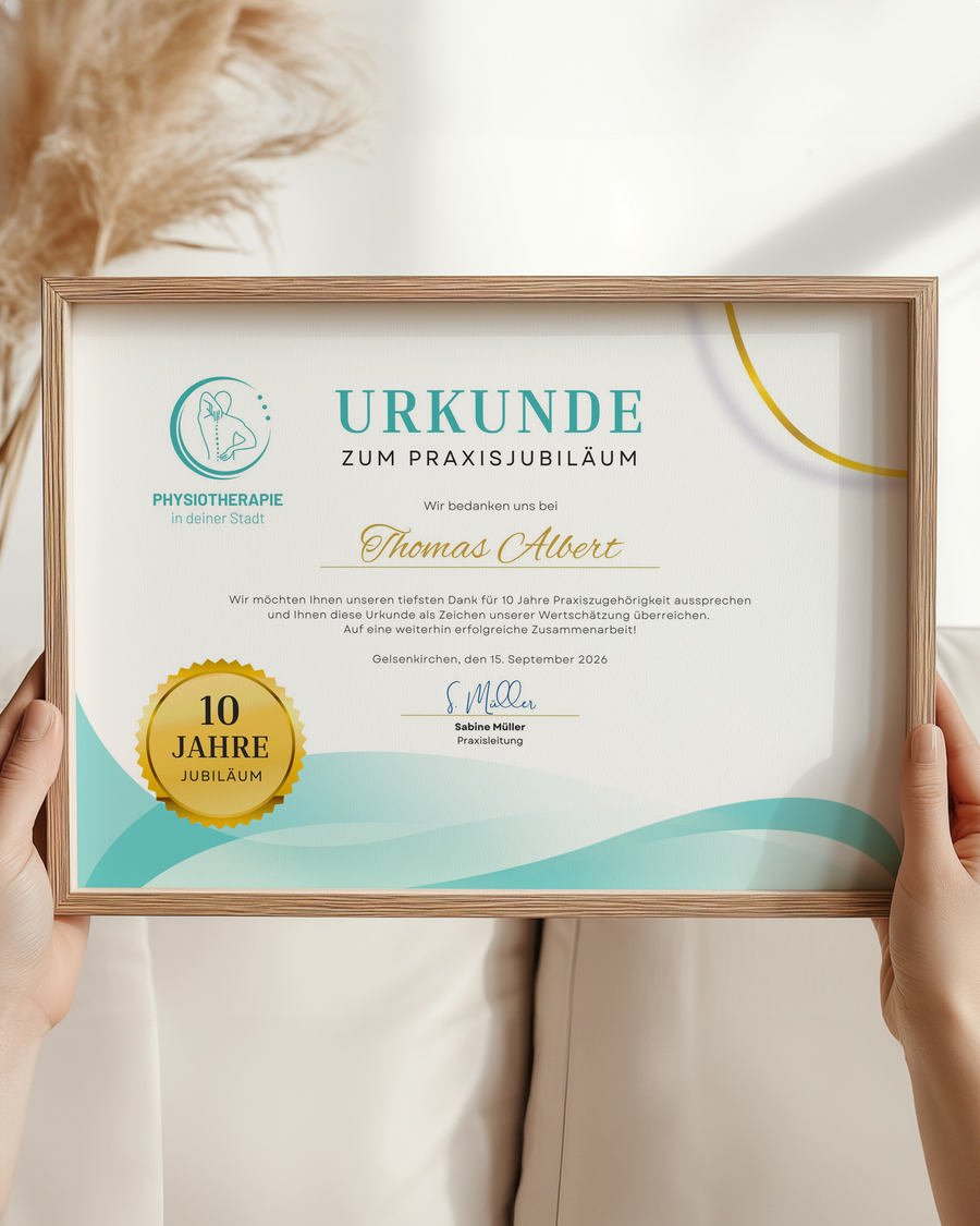So könnte Ihre Urkunde aussehen